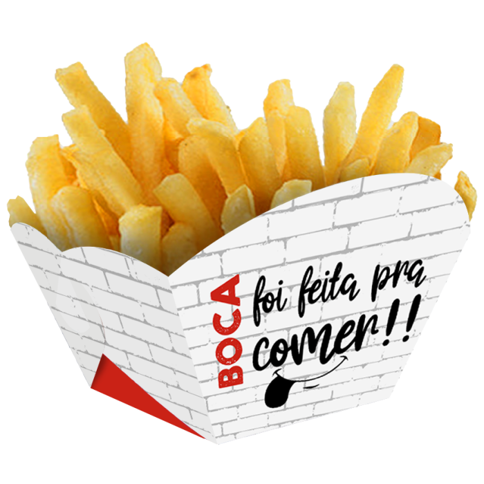 Embalagem Barca Burger, Fritas ou Porções (pacote 100 pçs)